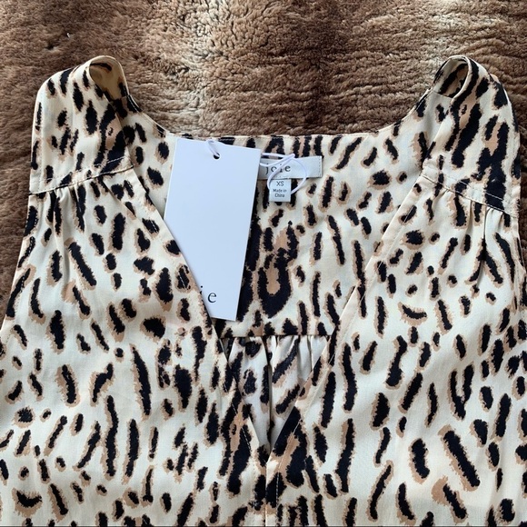 Joie Tadita Leopard Twill Sleveless Top - Picture 4 of 10